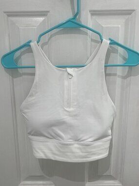 Lululemon Energy High-Neck Longline Bra Zip - Size 8